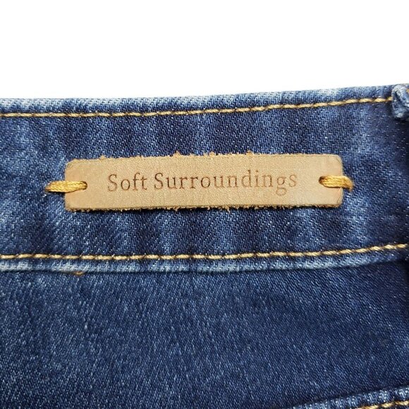 Soft Surroundings Skinny Ankle Jeans Womens 14 Ultimate Denim High Rise - Picture 9 of 10